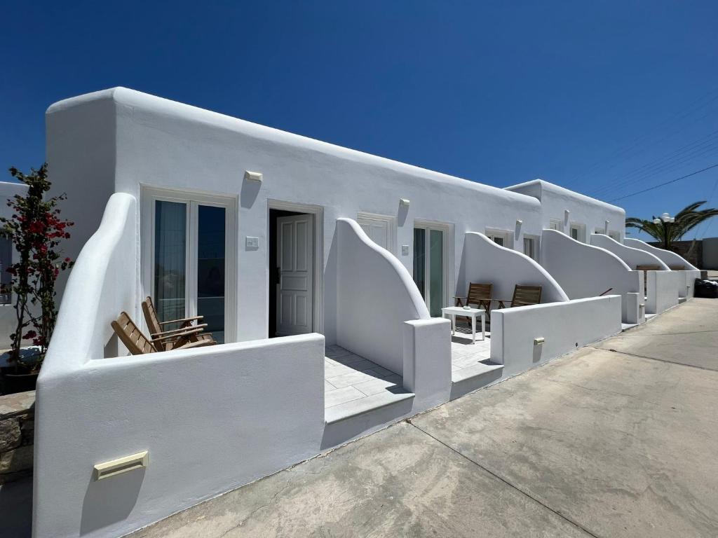 Balkón nebo terasa v ubytování Margie Mykonos Hotel