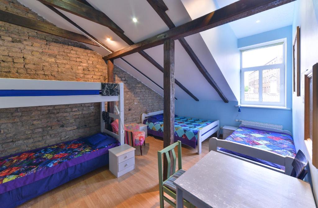 Postel nebo postele na pokoji v ubytování Central Hostel