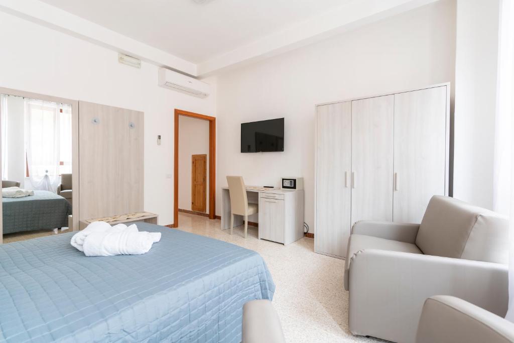 TV a/nebo společenská místnost v ubytování Hotel dei Tacchi