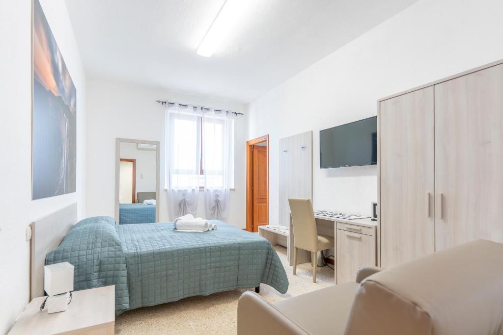 TV a/nebo společenská místnost v ubytování Hotel dei Tacchi