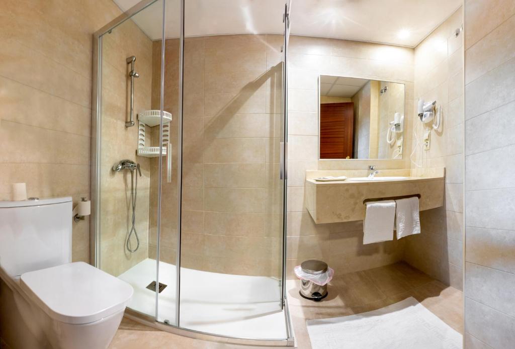 Koupelna v ubytování Hotel Veiganova
