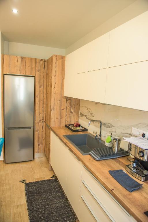 Kuchyň nebo kuchyňský kout v ubytování S & D Apartment