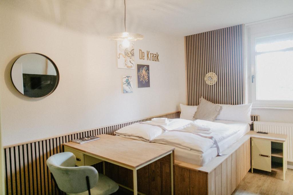 Postel nebo postele na pokoji v ubytování Peak Hotel & Event
