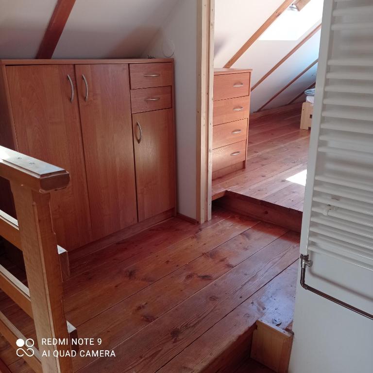 Letto o letti in una camera di Chata Vidlák