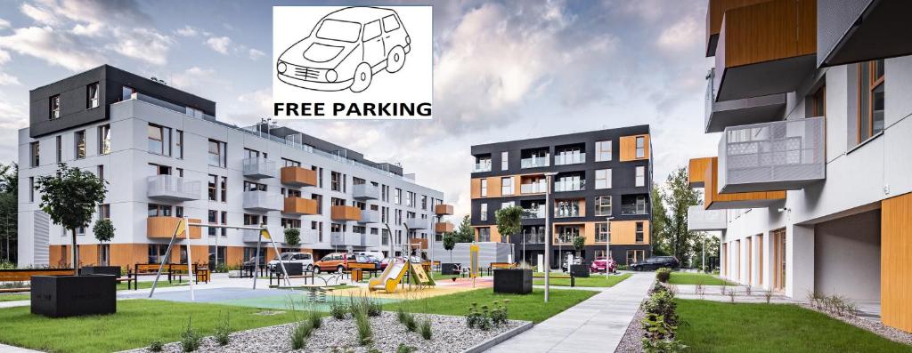an image of a rendering of a apartment complex at Nowe Ptasie, Osiedle Ptasie, apartment 29, NEW - LUX - PARKING in Katowice