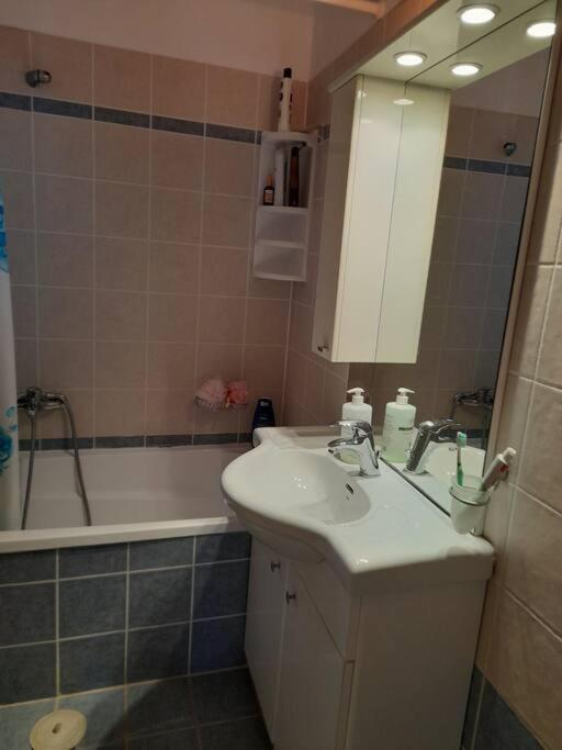 A bathroom at Derveni Summer House