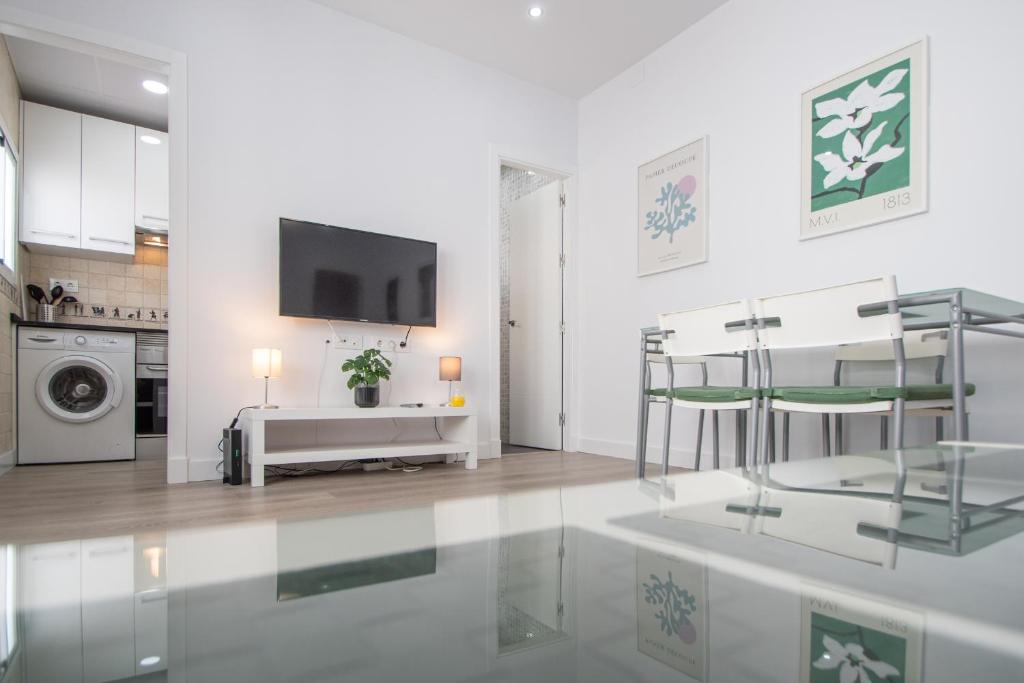 Kuchyňa alebo kuchynka v ubytovaní Apartamento Ooh La Lá Cádiz