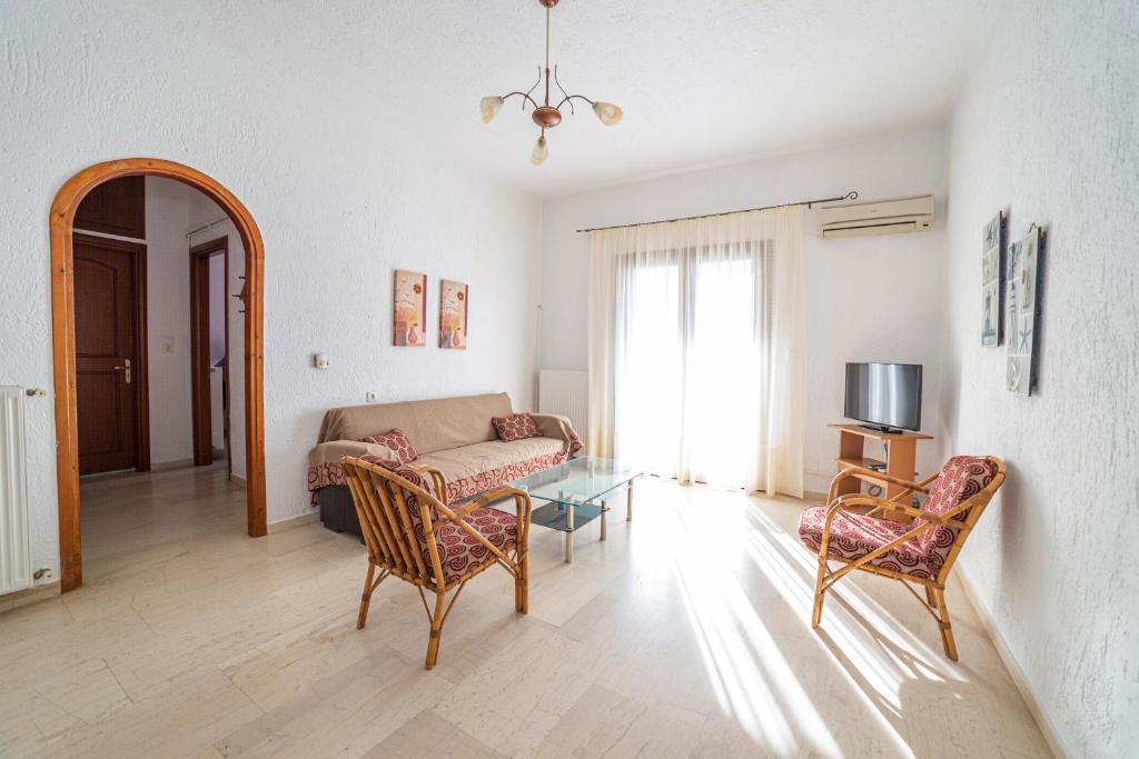 Posezení v ubytování Bay View Apts II