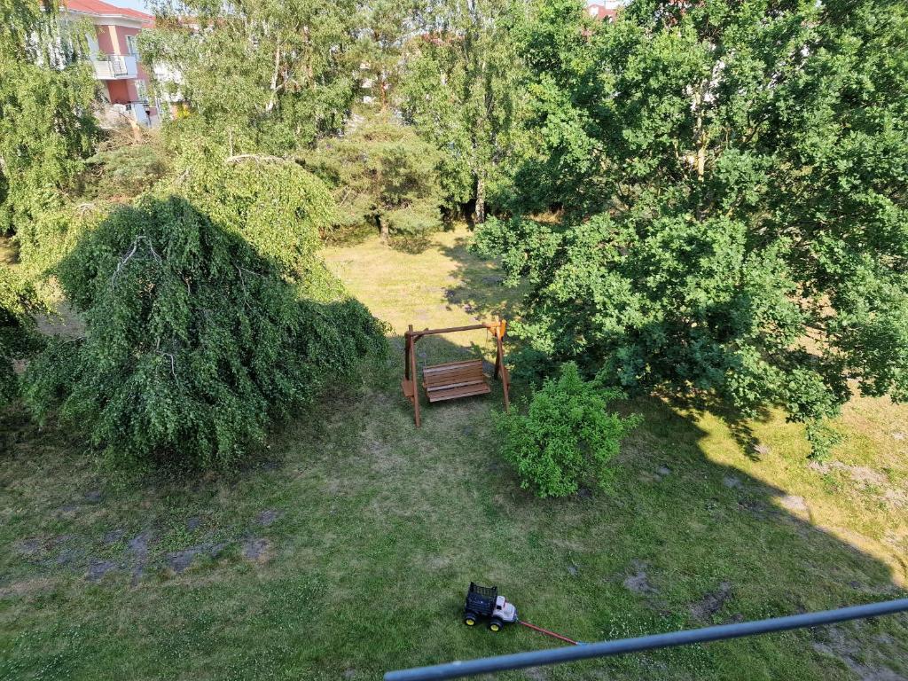 Vonkajšia záhrada v ubytovaní Apartament Hexagon nr 21