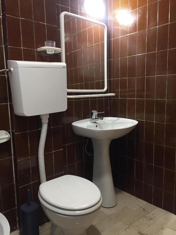 Koupelna v ubytování Apartman-Fenix