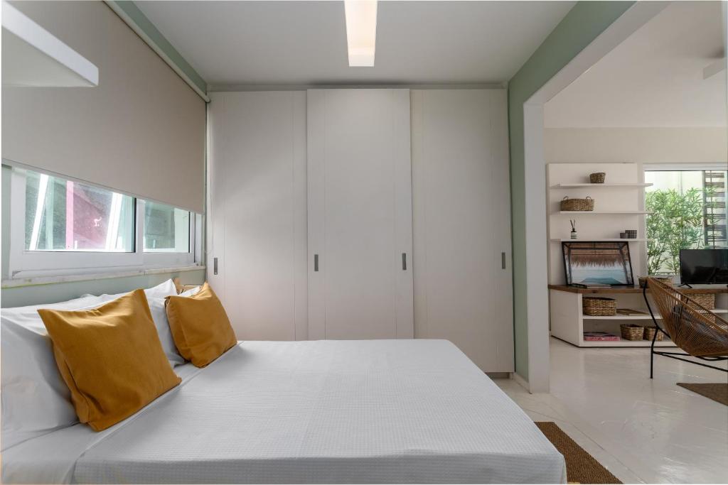 Кровать или кровати в номере Cobertura em Ipanema - Vista oceânica - JAC1