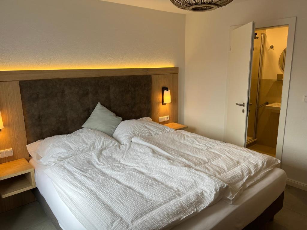Postel nebo postele na pokoji v ubytování Haus Antina