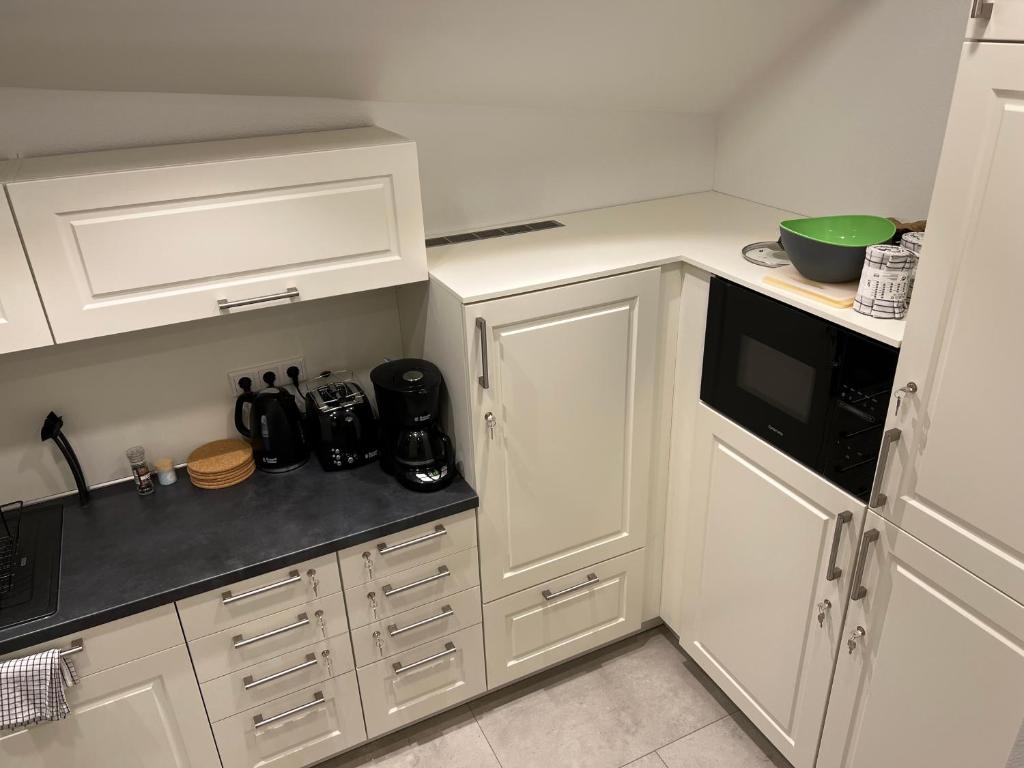 Kuchyň nebo kuchyňský kout v ubytování Haus Antina