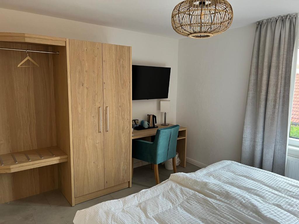 Postel nebo postele na pokoji v ubytování Haus Antina