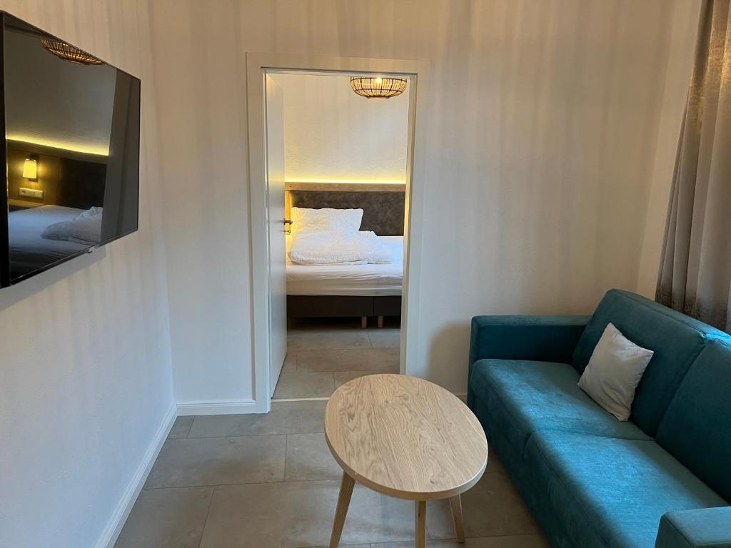 Postel nebo postele na pokoji v ubytování Haus Antina