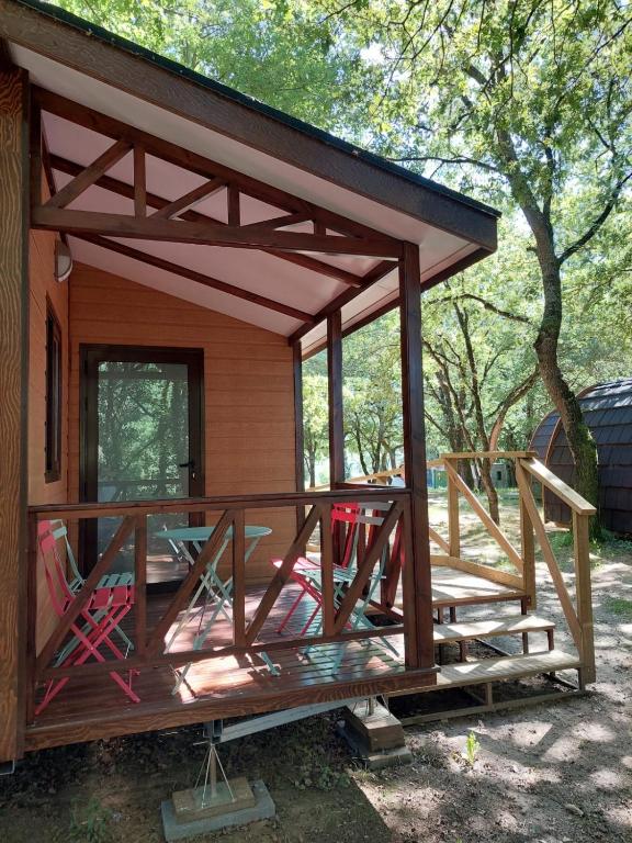 Balkón nebo terasa v ubytování Camping Vila de Sarria