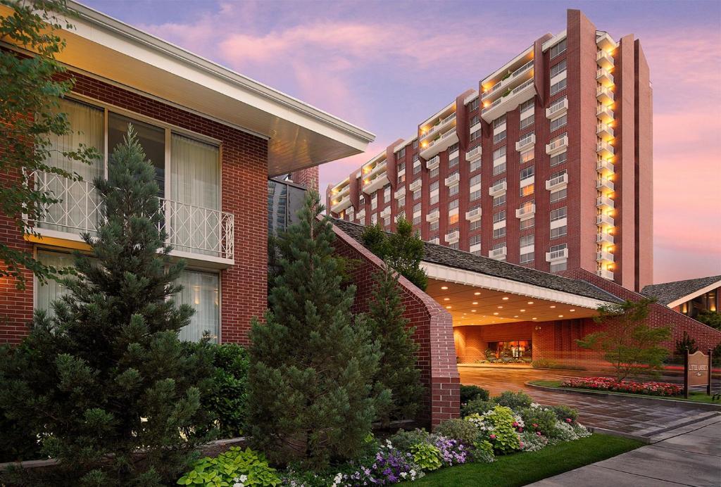 a rendering of the exterior of a hotel at Little America Hotel Salt Lake City in Salt Lake City