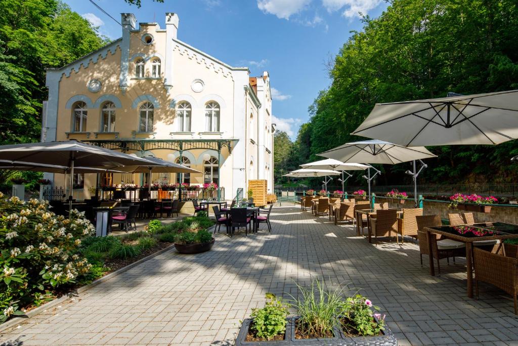 Budynek, w którym mieści się hotel