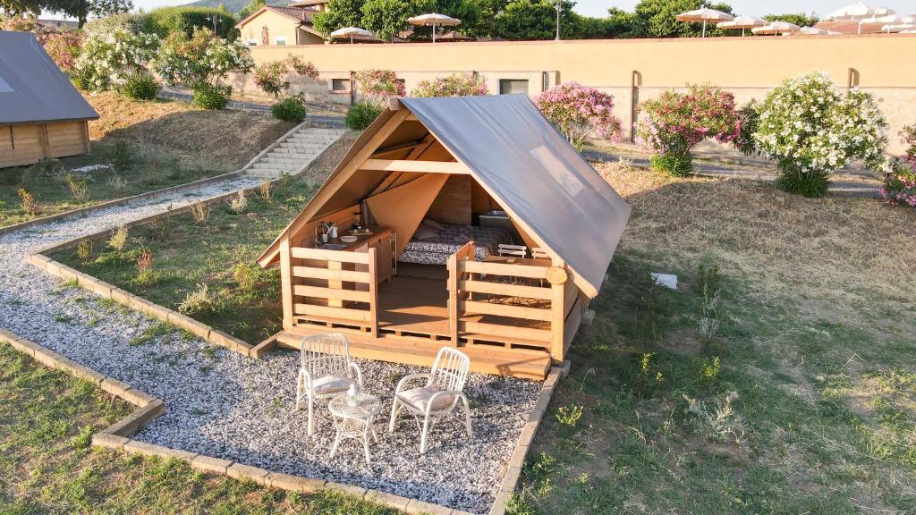 Zahrada ubytování Glamping Debbiare