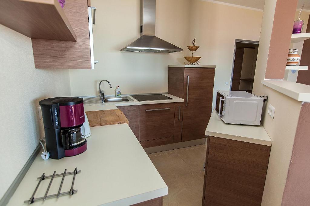 Kuchyň nebo kuchyňský kout v ubytování Villa Lilli - Appartements Kroatien