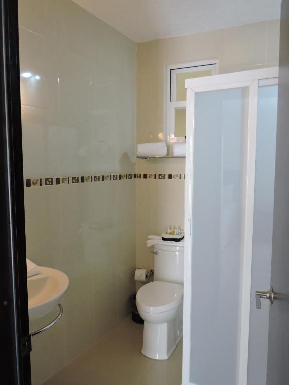 Koupelna v ubytování Casa Jasave Hotel