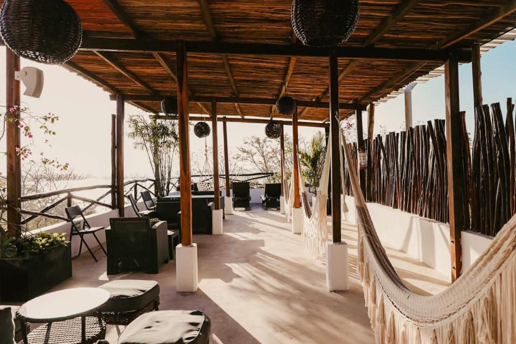Balkón nebo terasa v ubytování Hotel Sun Ha Bacalar