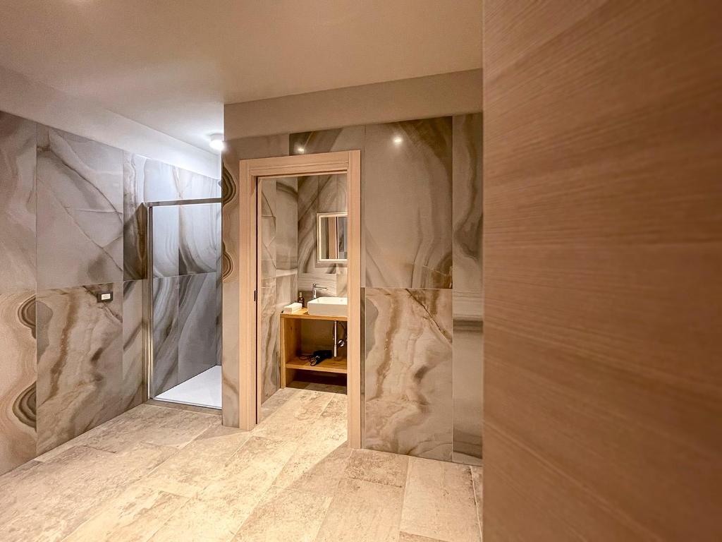 Koupelna v ubytování Relais Sauc & SPA - Agriturismo