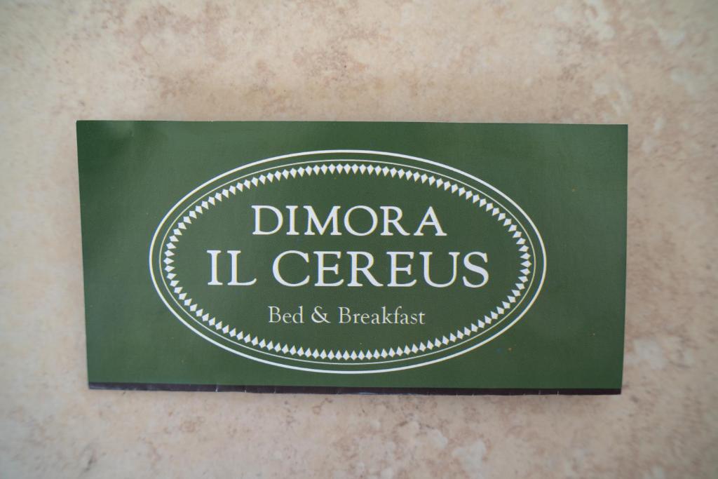 Certifikát, hodnocení, plakát nebo jiný dokument vystavený v ubytování Dimora il Cereus