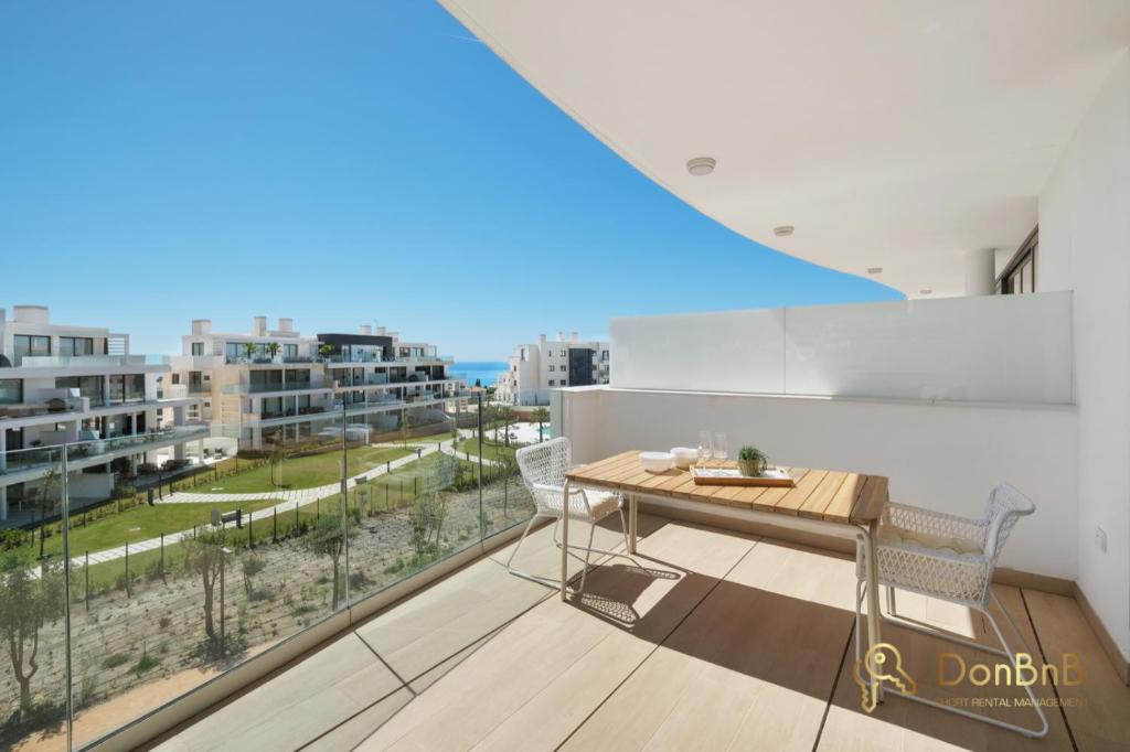 Balkón alebo terasa v ubytovaní Exclusive apartment in Higueron west 217 in Fuengirola