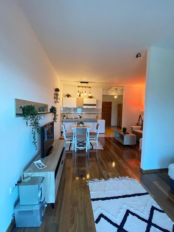 Kuchyň nebo kuchyňský kout v ubytování Nirvana Lux Apartman Zlatar