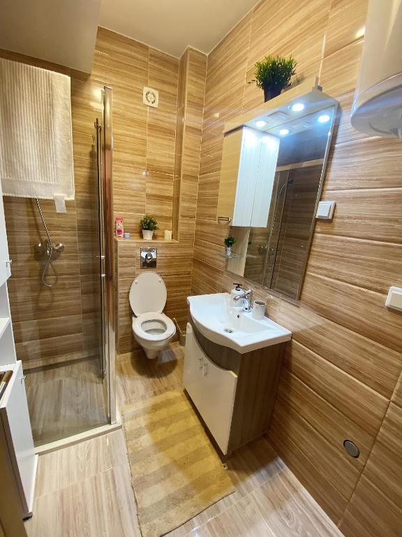 Koupelna v ubytování Nirvana Lux Apartman Zlatar