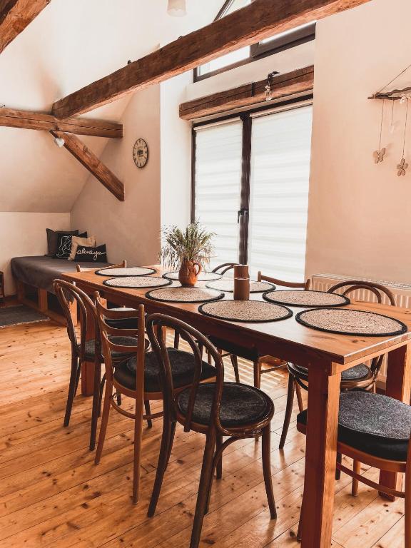 Area soggiorno di Rodinné apartmány Angelika