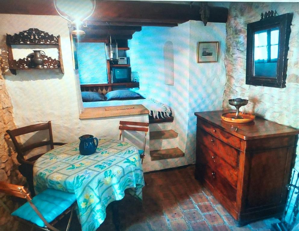 Postel nebo postele na pokoji v ubytování Le Mazet