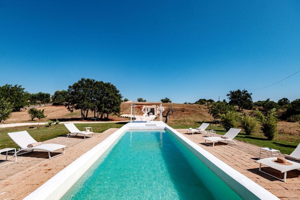 The swimming pool at or close to HelloAPULIA Typical Cottage Lamia delle Murge - Private Pool & Scenic Hilltop Retreat - Pet friendly