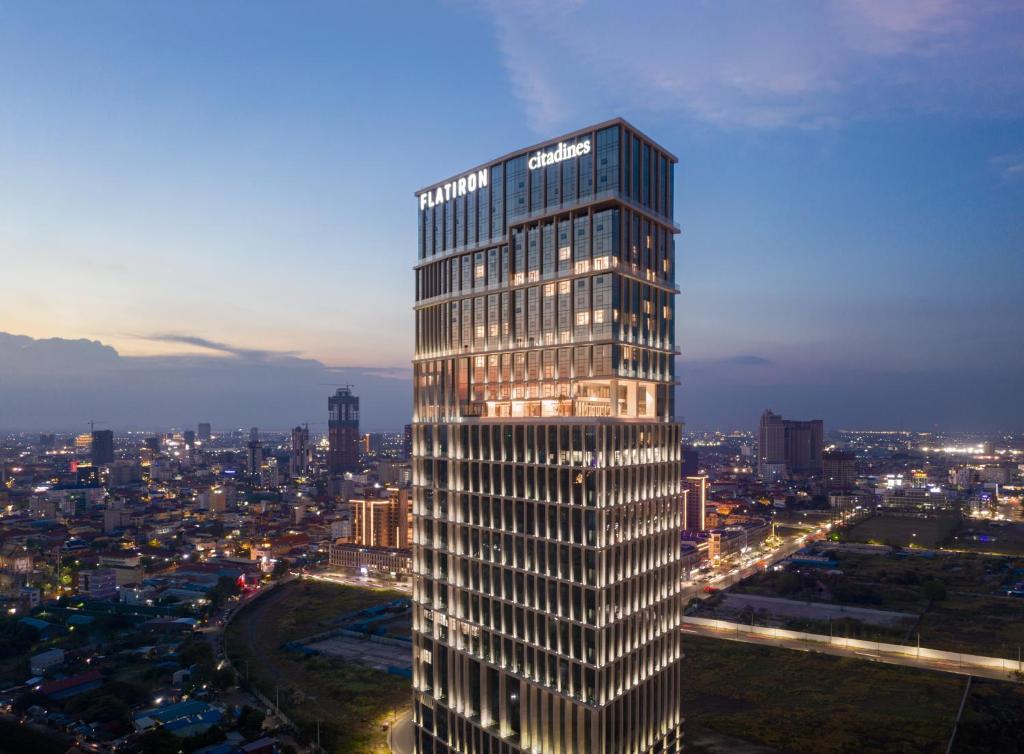 Nespecifikovaný výhled na destinaci Phnompenh nebo výhled na město při pohledu z hotelu