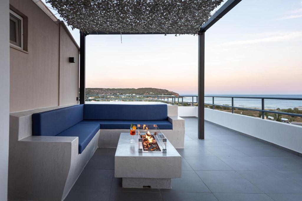 Balkón nebo terasa v ubytování Sounio Panoramic Loft
