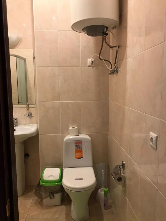 Koupelna v ubytování Apartments na Beregu
