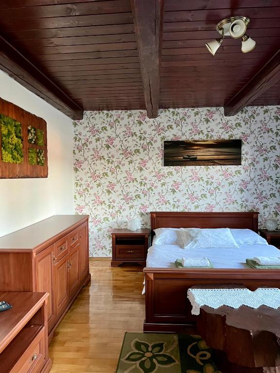 Postel nebo postele na pokoji v ubytování Chalupa MATEJKO