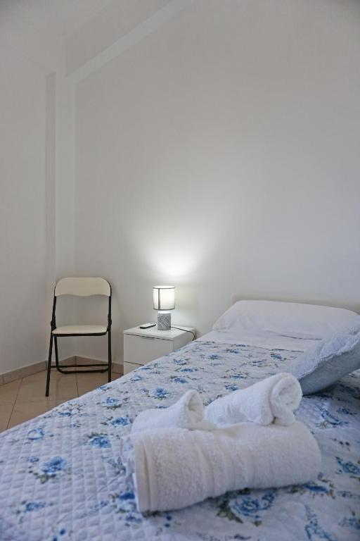 Postel nebo postele na pokoji v ubytování Holiday House Villa AleGiù Marzamemi