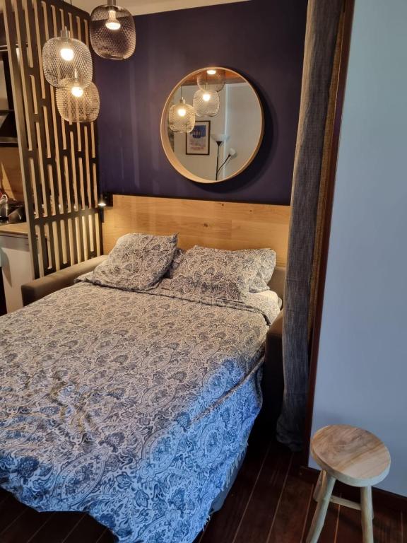 Postel nebo postele na pokoji v ubytování Apartamentos Grifovacances Tres Estrelles Club