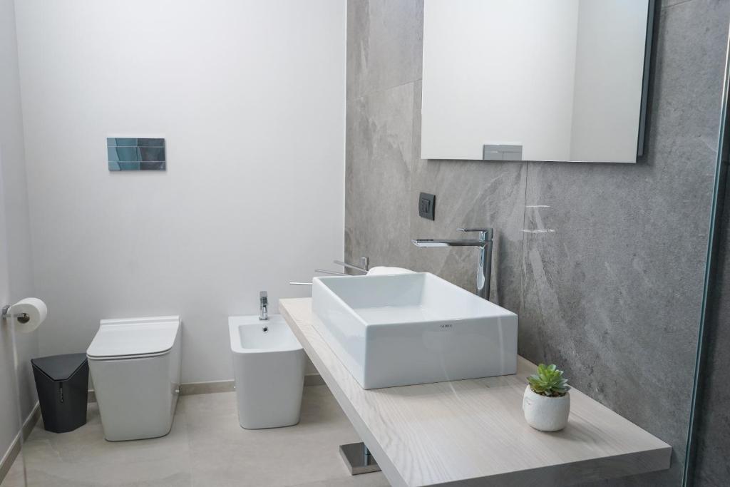 Koupelna v ubytování Thalassa Rooms