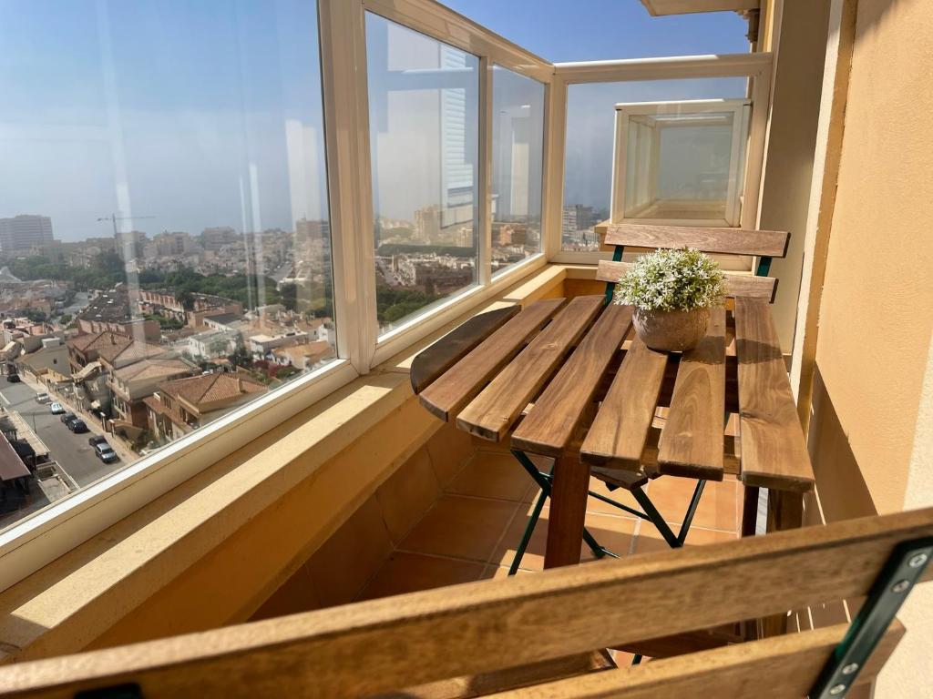 Balkón nebo terasa v ubytování Apartamento Catania en Aguadulce con vistas al mar