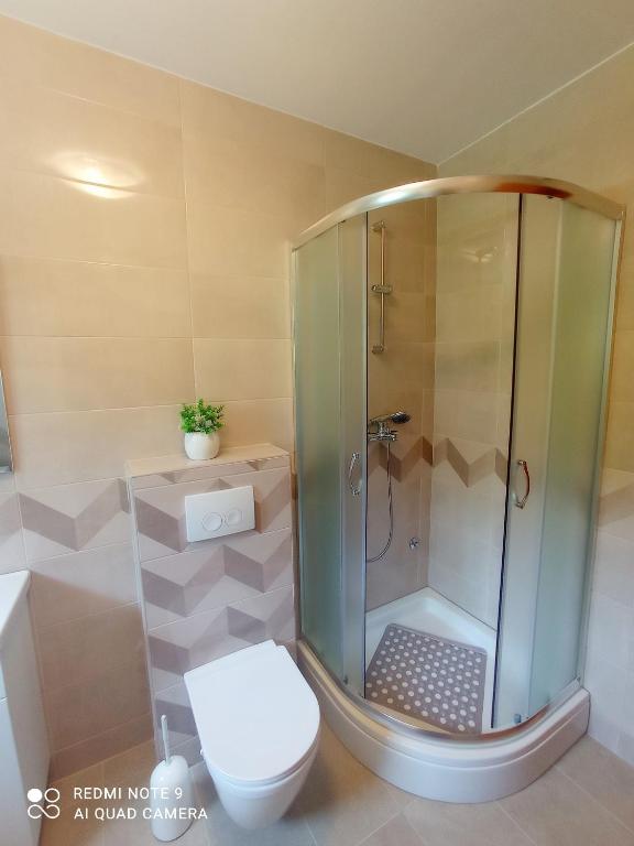 Koupelna v ubytování Apartment Milotić