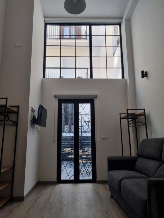 Televízia a/alebo spoločenská miestnosť v ubytovaní Kabialde Apartamentuak TSS00134