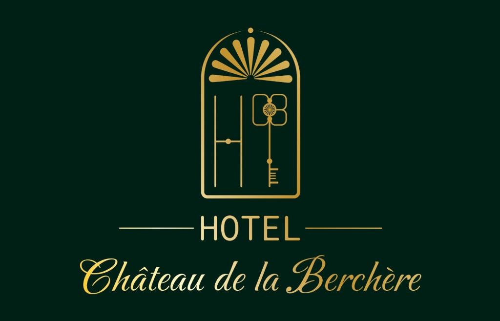 um logótipo para um hotel com uma porta em Château de la Berchère em Nuits-Saint-Georges