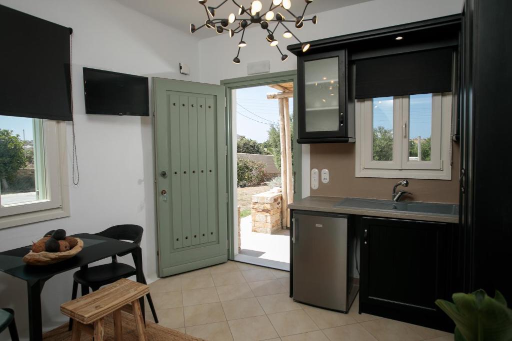A cozinha ou kitchenette de Naxos Euphoria Suites