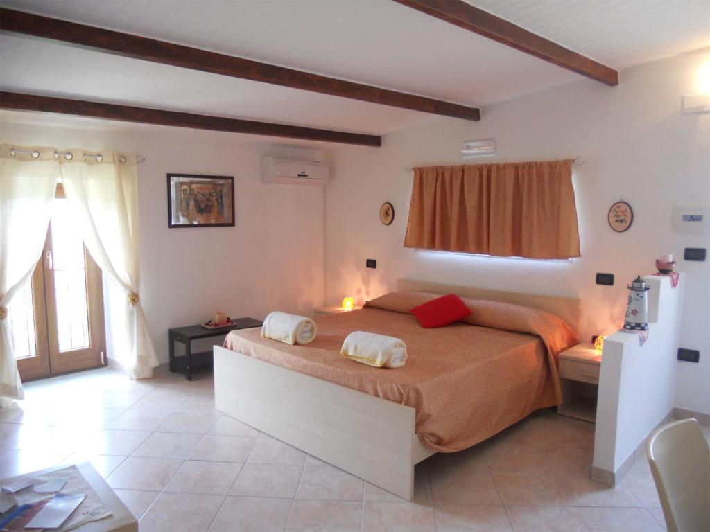 Cama ou camas em um quarto em Bed and breakfast Il Giardino Segreto