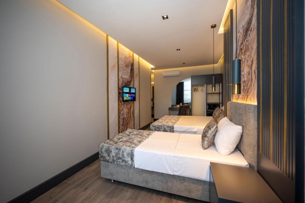 Cama ou camas em um quarto em World Class Hotel - Istanbul Airport