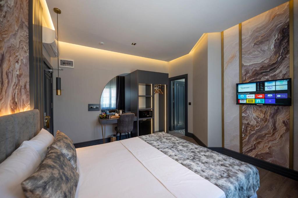 Cama ou camas em um quarto em World Class Hotel - Istanbul Airport