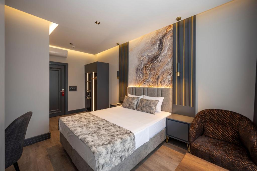 Cama ou camas em um quarto em World Class Hotel - Istanbul Airport
